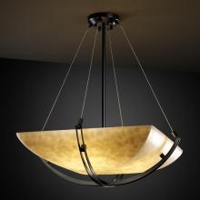 Justice Design Group CLD-9721-35-MBLK-LED-3000 - 18" Pendant Bowl w/ Crossbar