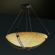 Justice Design Group CLD-9727-35-DBRZ-LED-6000 - 48" Pendant Bowl w/ Crossbar