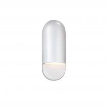 Justice Design Group CER-5620-WHT - Small ADA Capsule Wall Sconce