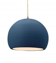 Justice Design Group CER-6535-MDMT-ABRS-BEIG-TWST - Large Globe 1-Light Pendant