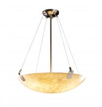 Justice Design Group CLD-9622-35-NCKL-LED5-5000 - 24" LED Pendant Bowl w/ U-Clips