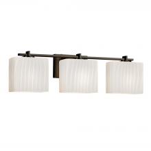 Justice Design Group FSN-8443-55-RBON-DBRZ - Era 3-Light Bath Bar