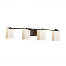 Justice Design Group FSN-8444-15-OPAL-DBRZ - Era 4-Light Bath Bar