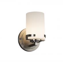 Justice Design Group FSN-8451-10-OPAL-NCKL - Atlas 1-Light Wall Sconce