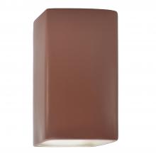 Justice Design Group CER-0950W-CLAY - Large Rectangle - Closed Top (Outdoor)