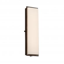 Justice Design Group FSN-7565W-OPAL-DBRZ - Avalon 24" ADA Outdoor/Indoor LED Wall Sconce