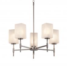 Justice Design Group FSN-8410-15-FRCR-NCKL - Union 5-Light Chandelier