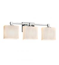 Justice Design Group FSN-8423-55-RBON-CROM - Tetra 3-Light Bath Bar