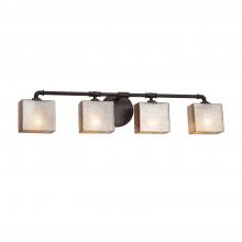 Justice Design Group FSN-8464-55-MROR-DBRZ - Bronx 4-Light Bath Bar