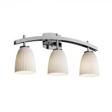 Justice Design Group FSN-8593-15-MROR-NCKL - Archway 3-Light Bath Bar