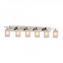 Justice Design Group FSN-8706-15-FRCR-NCKL - Aero 6-Light Bath Bar