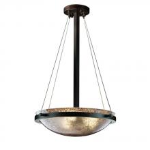 Justice Design Group FSN-9691-35-MROR-DBRZ-LED-3000 - 18" Round Pendant Bowl w/ Ring