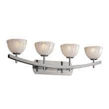 Justice Design Group GLA-8594-16-CLRT-NCKL - Archway 4-Light Bath Bar