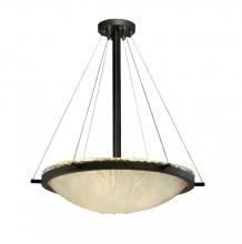 Justice Design Group GLA-9692-35-WTFR-DBRZ-LED5-5000 - 24" LED Pendant Bowl w/ Ring