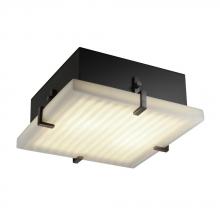 Justice Design Group PNA-5555-WFAL-DBRZ-LED-2000 - Clips 12" Square Flush-Mount