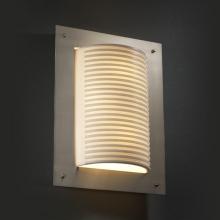 Justice Design Group PNA-5563-SLAT-NCKL-LED-2000 - Framed Rectangle 4-Sided Wall Sconce (ADA)