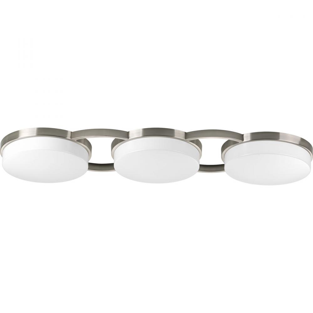 Bingo Collection Three-Light 11-5/8&#34; LED Close-to-Ceiling