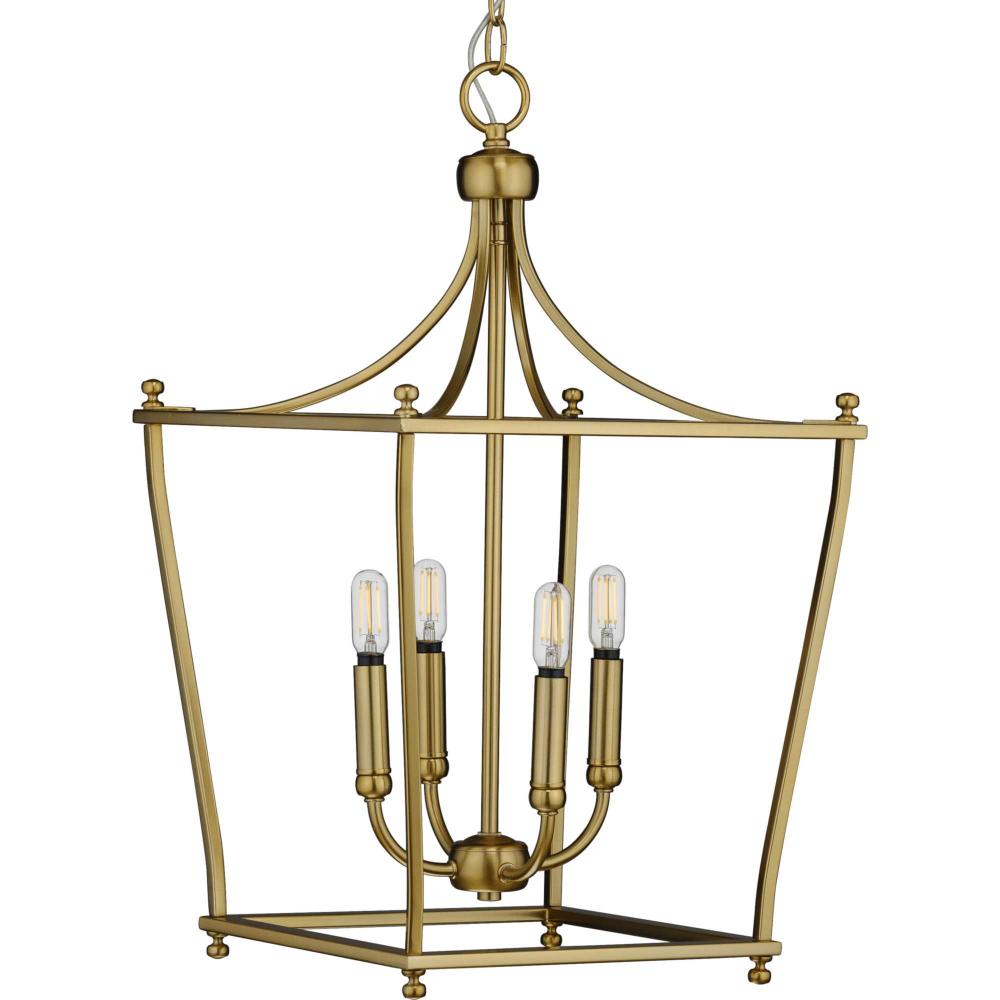 Parkhurst Collection Brushed Bronze Four-Light Foyer