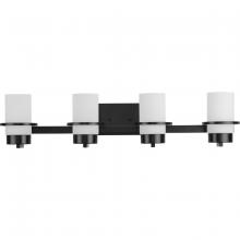 Progress P300416-31M - Reiss Collection Four-Light Modern Farmhouse Matte Black Vanity Light