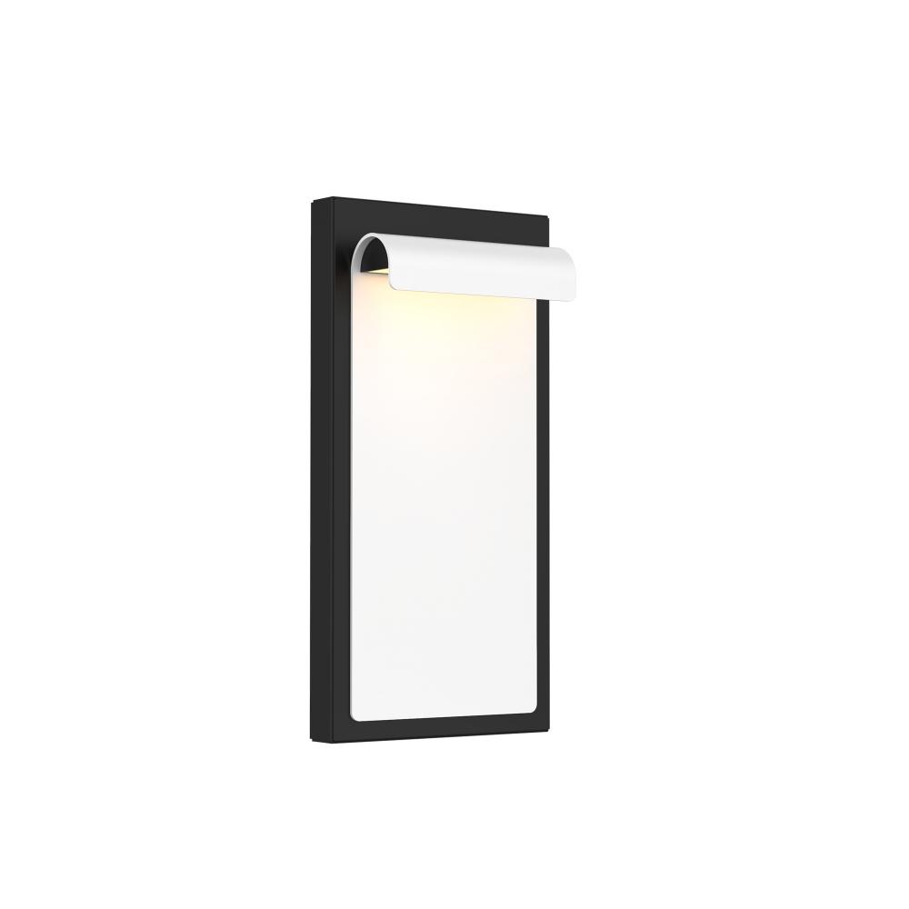 Cap 12" LED WALL SCONCE 5CCT WTBK