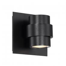 WAC US WS-W64905-BK - BARREL 5IN OUTDOOR SCONCE 3000K