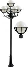 Dabmar GM2680-LED16-B - CAST ALUM 10&#34; GLOBE POST LIGHT FIX 5 X LED 16W 120V