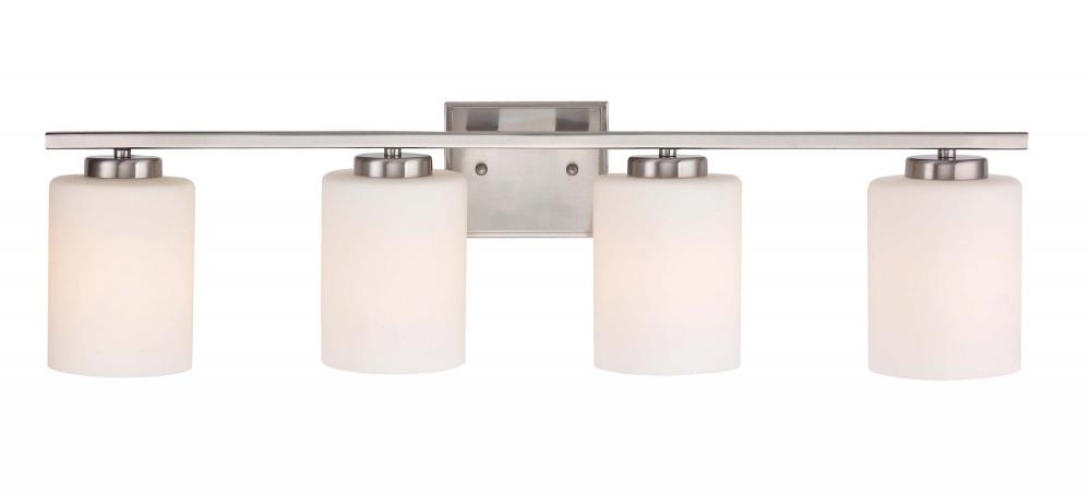 Chloe 4Lt Bath Bar Satin Nickel