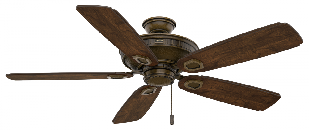 Casablanca 60 inch Heritage Aged Bronze Indoor/Outdoor Ceiling Fan and Pull Chain